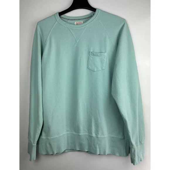 *Flaw Todd Snyder x Champion Midweight Pocket Sweatshirt Mint Green Crewneck 2XL - Picture 2 of 16